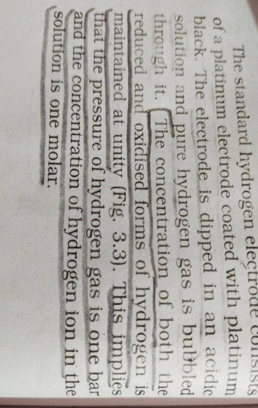 The standard hydrogen electrode consists of a platinum electrode coated w..