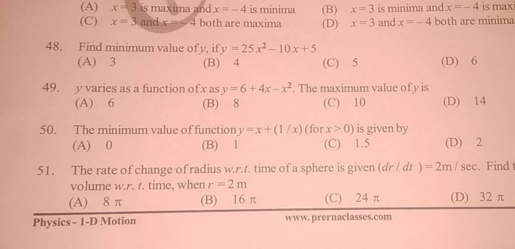 the-rate-of-change-of-radius-w-r-t-time-of-a-sphere-is-given-dr-dt-2-m