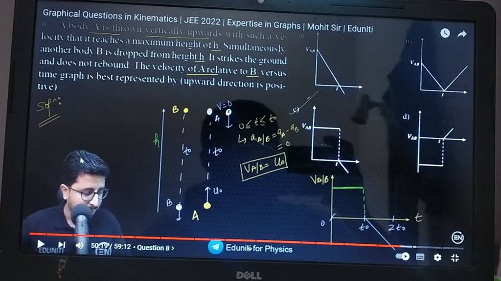 Graphical Questions in Kinematics JEE 2022 Expertise in Graphs Mohi..