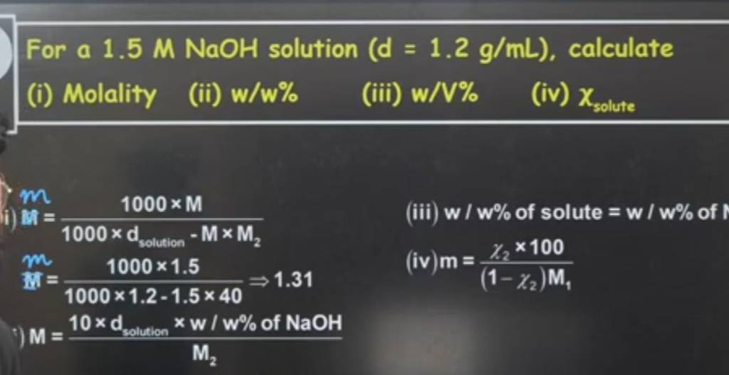 Write the chemical formula of ammonium chloride. Explain why an