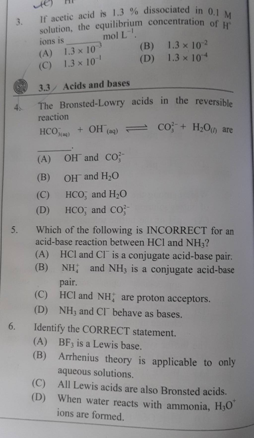 Solved 1. Which of the following is incorrect? (a) the