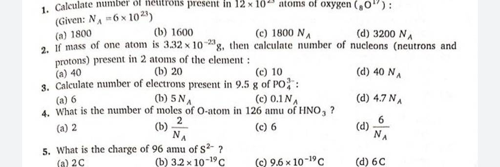 what-is-the-charge-of-96-amu-of-s2-filo