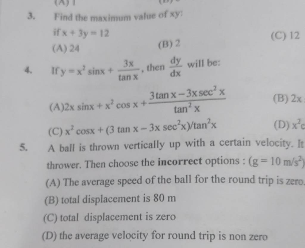 find-the-maximum-value-of-xy-if-x-3y-12-filo