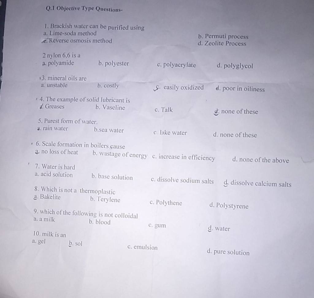 The example of solid lubricant is 1. Greases Filo