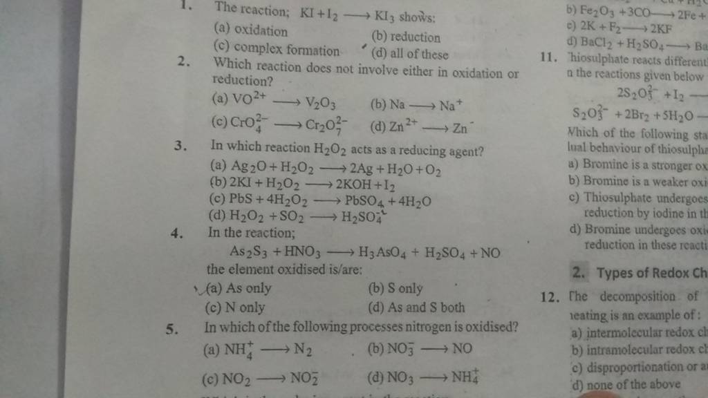 In Which Reaction H2 O2 Acts As A Reducing Agent Filo in-which-reaction-h2-o2-acts-as-a-reducing-agent-filo