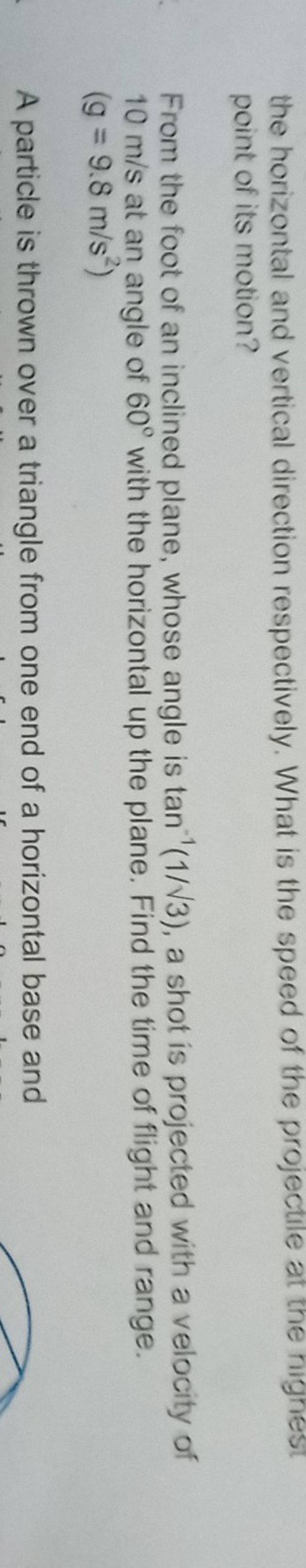 The Horizontal And Vertical Direction Respectively What Is The Speed Of The horizontal and vertical direction respectively what is the speed of