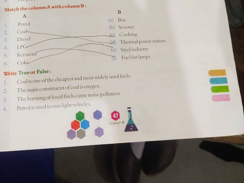 Match The Column A With Column B: A B | Filo