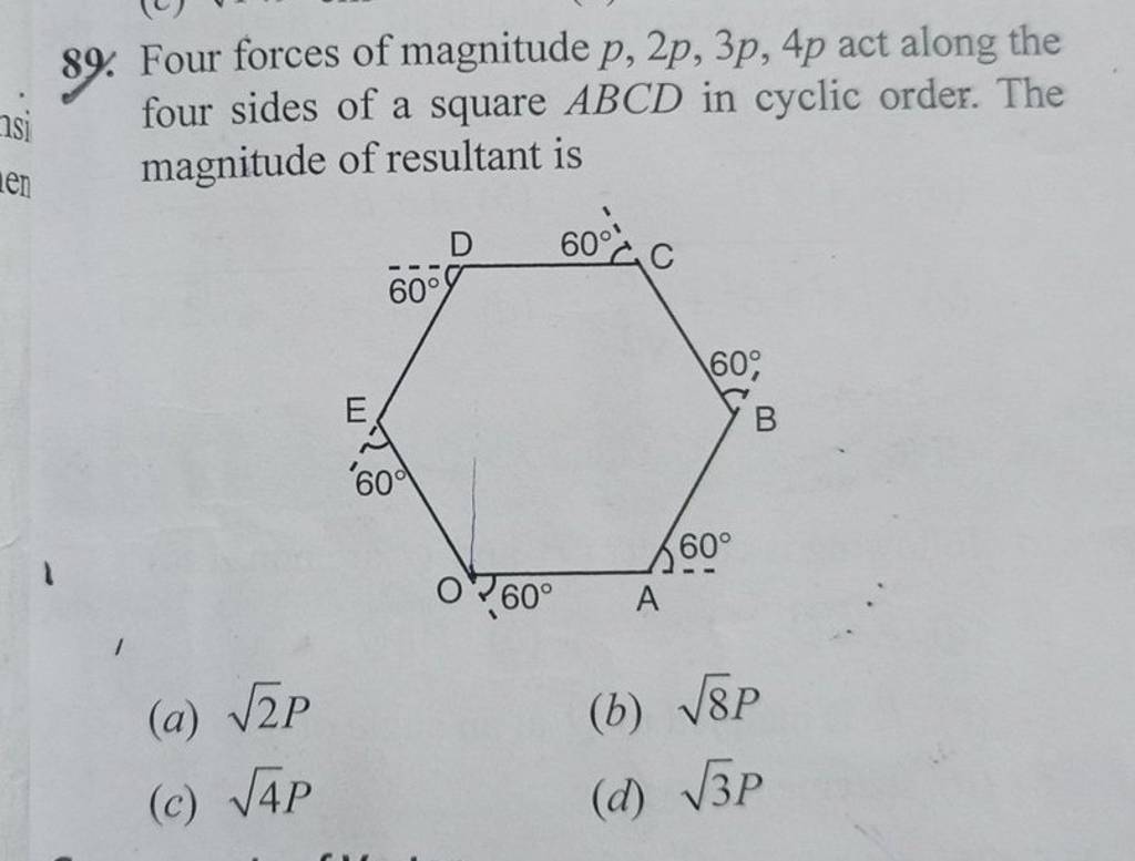 Four Forces Of Magnitude P 2p 3p 4p Act Along The Four Sides Of A Square four-forces-of-magnitude-p-2p-3p-4p-act-along-the-four-sides-of-a-square