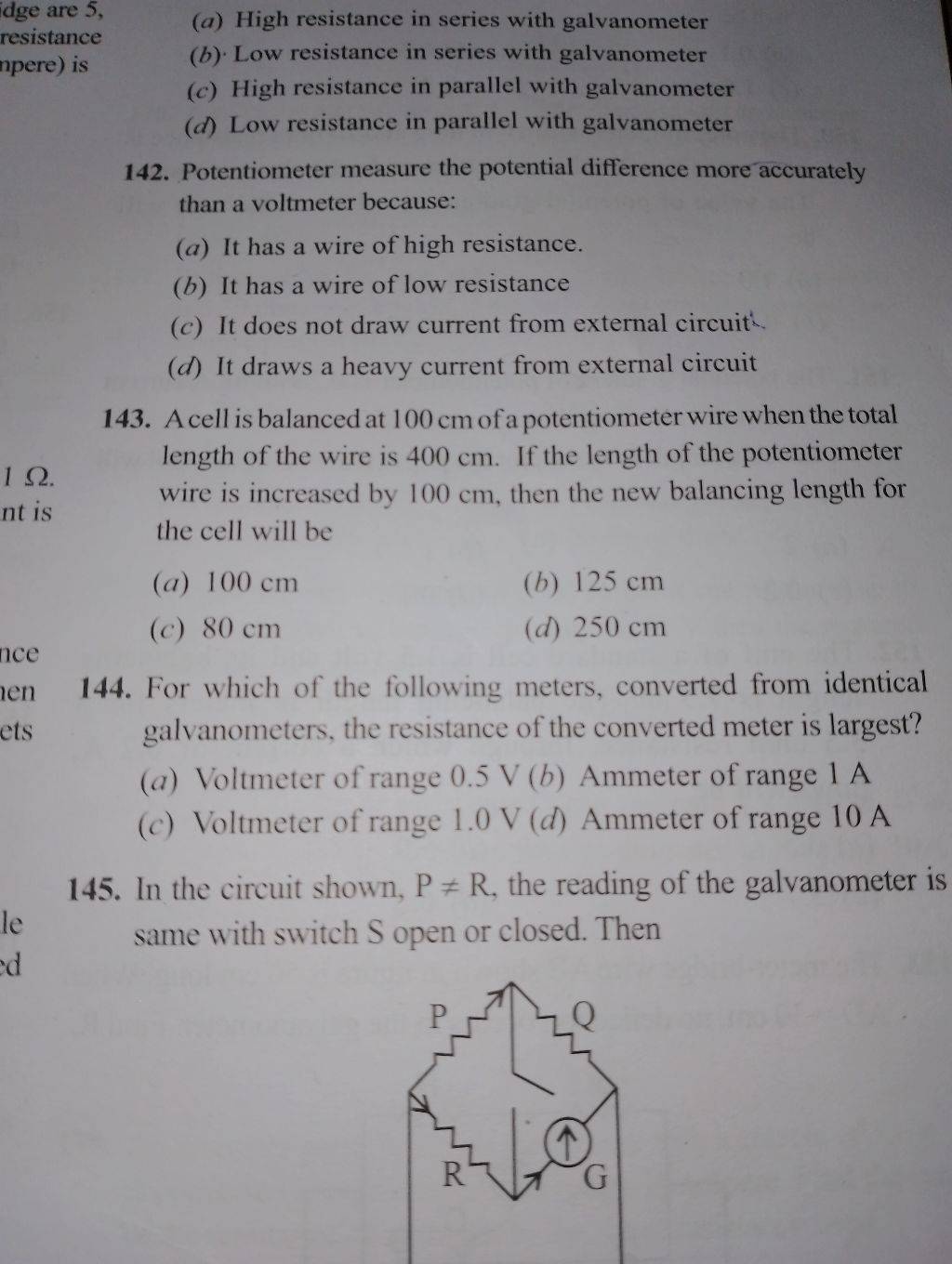 Potentiometer measure the potential difference more accurately than a vol..