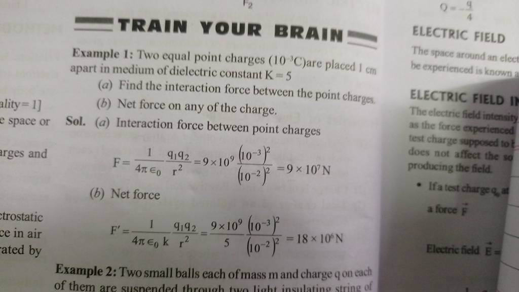 example-1-two-equal-point-charges-10-3c-are-placed-i-cm-apart-in-mediu