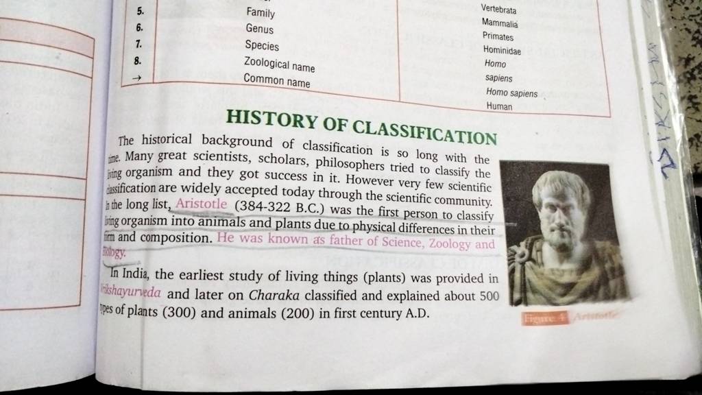 history-of-classification-the-historical-background-of-classification-is