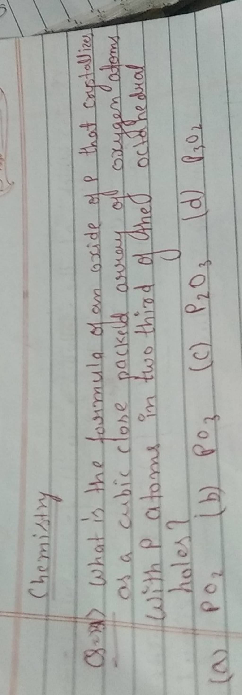 chemistry-q-3-what-is-the-formula-of-an-oxide-of-p-that-cxystallizes-as