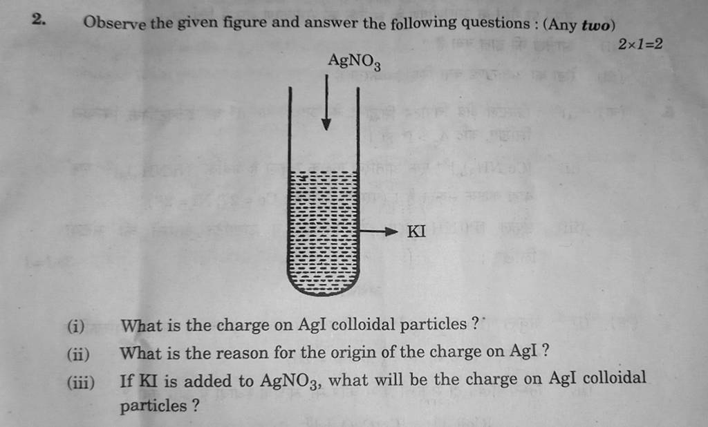 2. Observe The Given Figure And Answer The Following Questions : (Any Two..