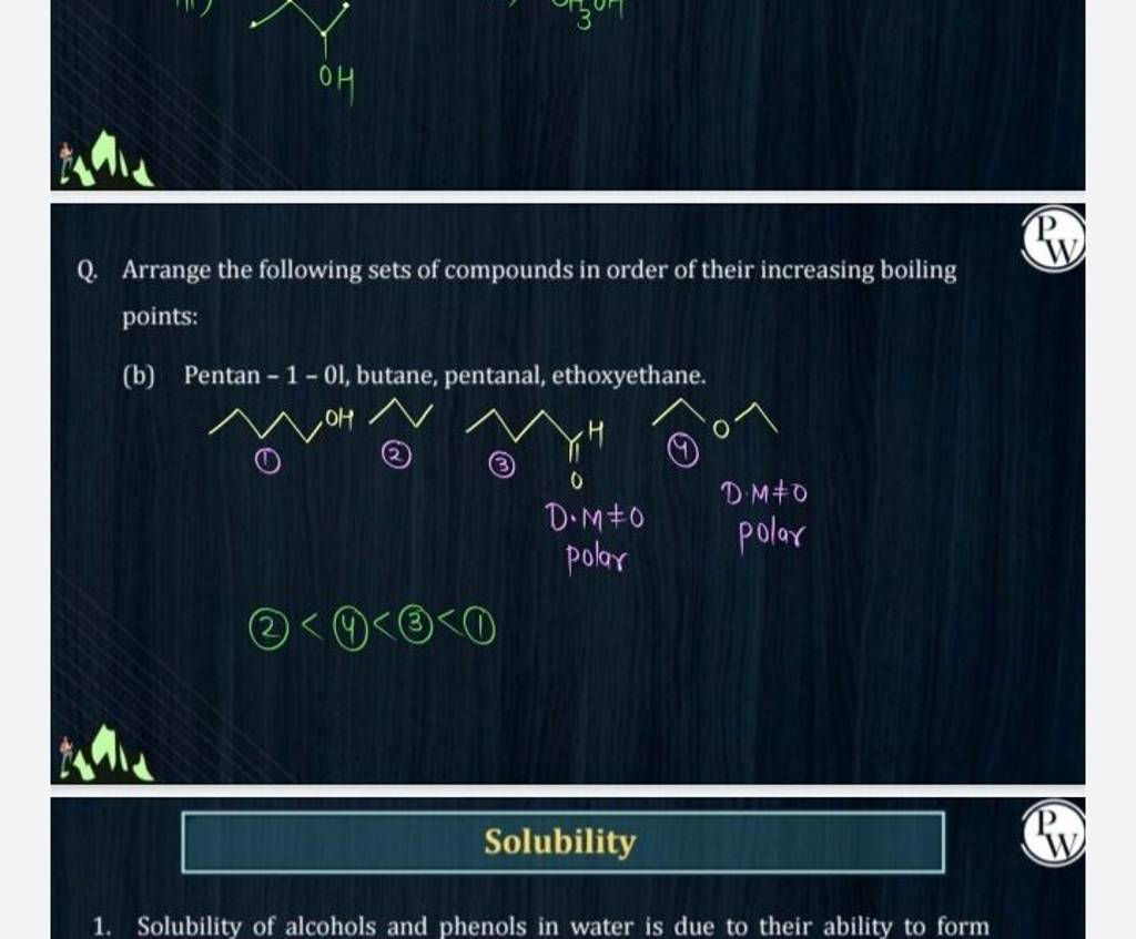 Q. Arrange The Following Sets Of Compounds In Order Of Their Increasing B..