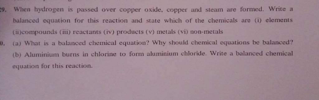 copper oxide and hydrogen experiment