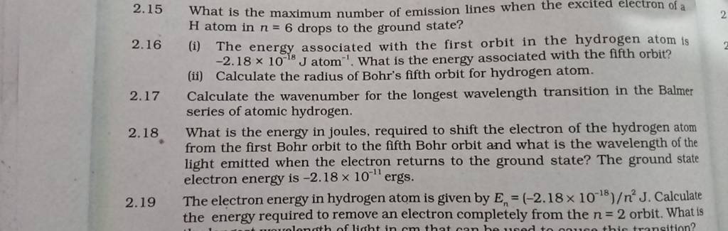 2-15-what-is-the-maximum-number-of-emission-lines-when-the-excited-electr