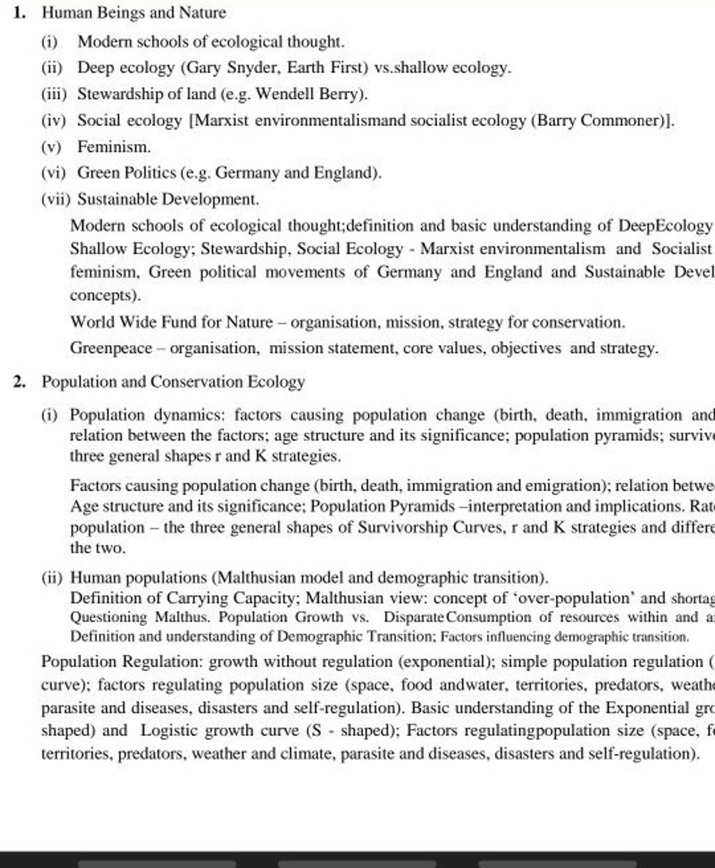 Factors causing population change (birth, death, immigration and emigrati..