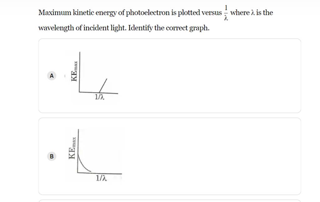 Maximum Kinetic Energy Of Photoelectron Is Plotted Versus 1 Where Is   1660071270728 Cumiclyg 2284952 