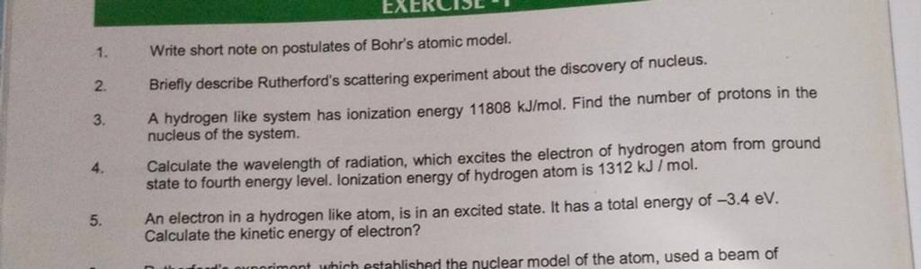 write any two postulates of bohr's atomic model class 12