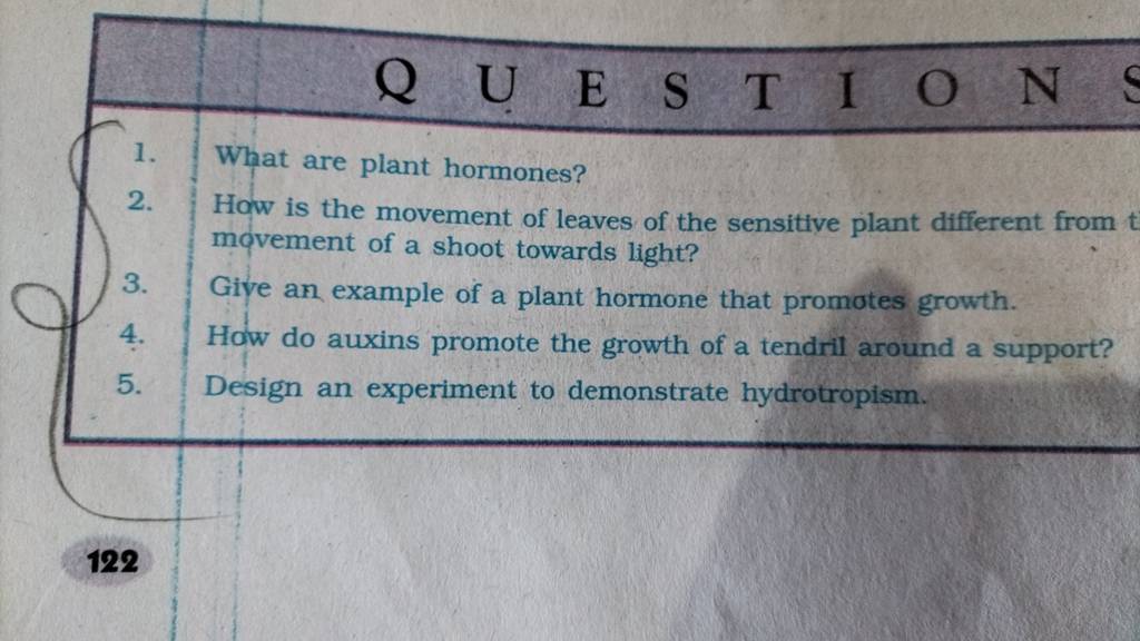 how-is-the-movement-of-leaves-of-the-sensitive-plant-different-from-movem