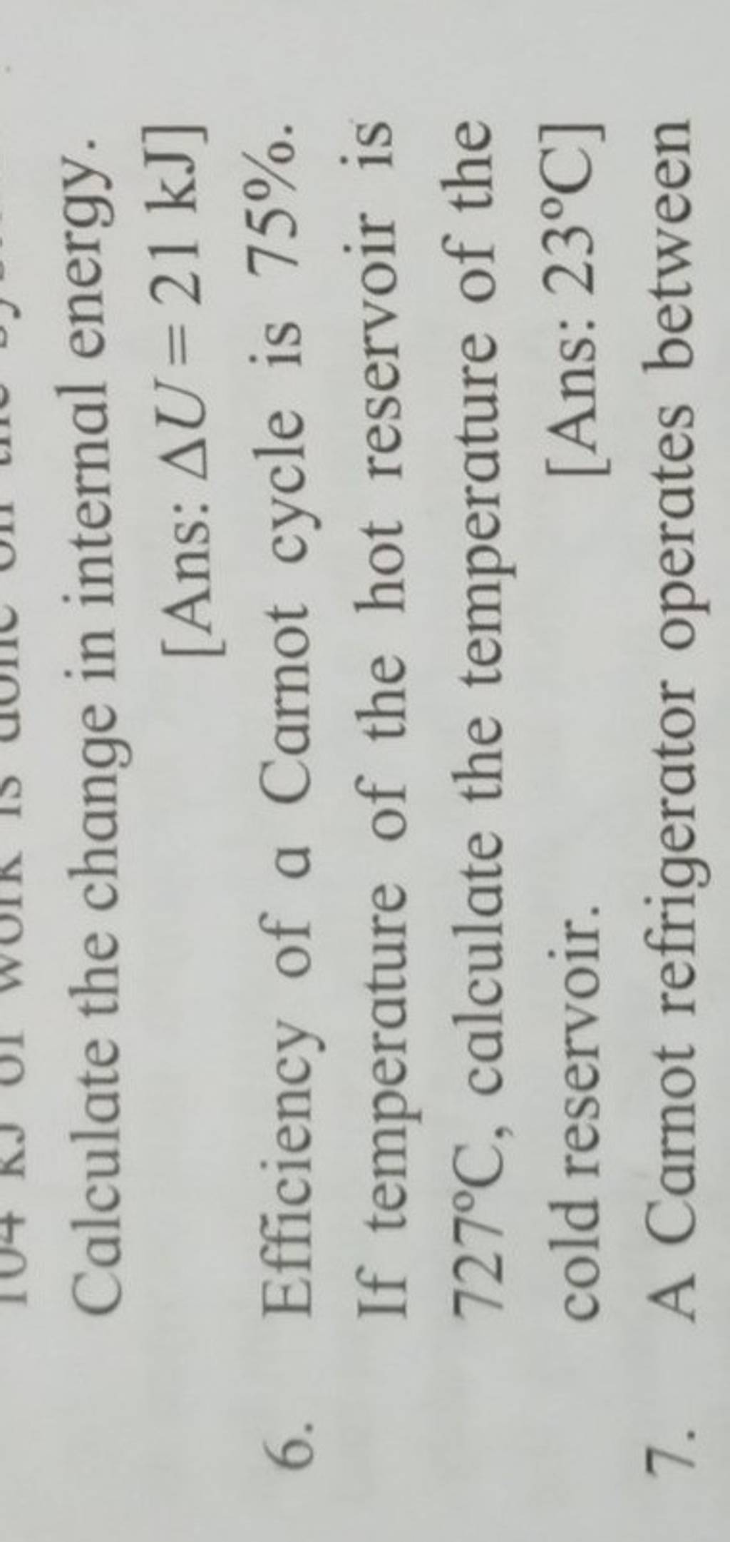 Calculate the change in internal energy. Filo