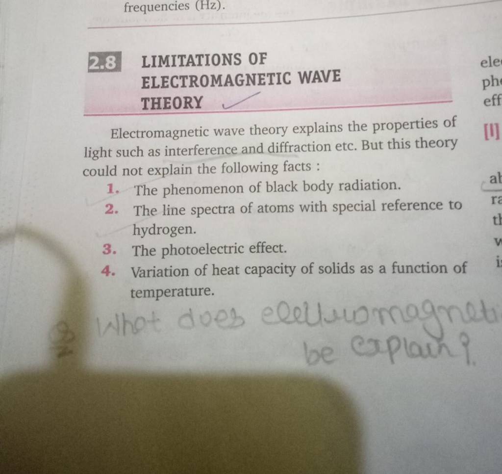 2.8 LIMITATIONS OF WAVE THEORY wave theor..