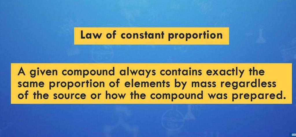 principle of constant proportions