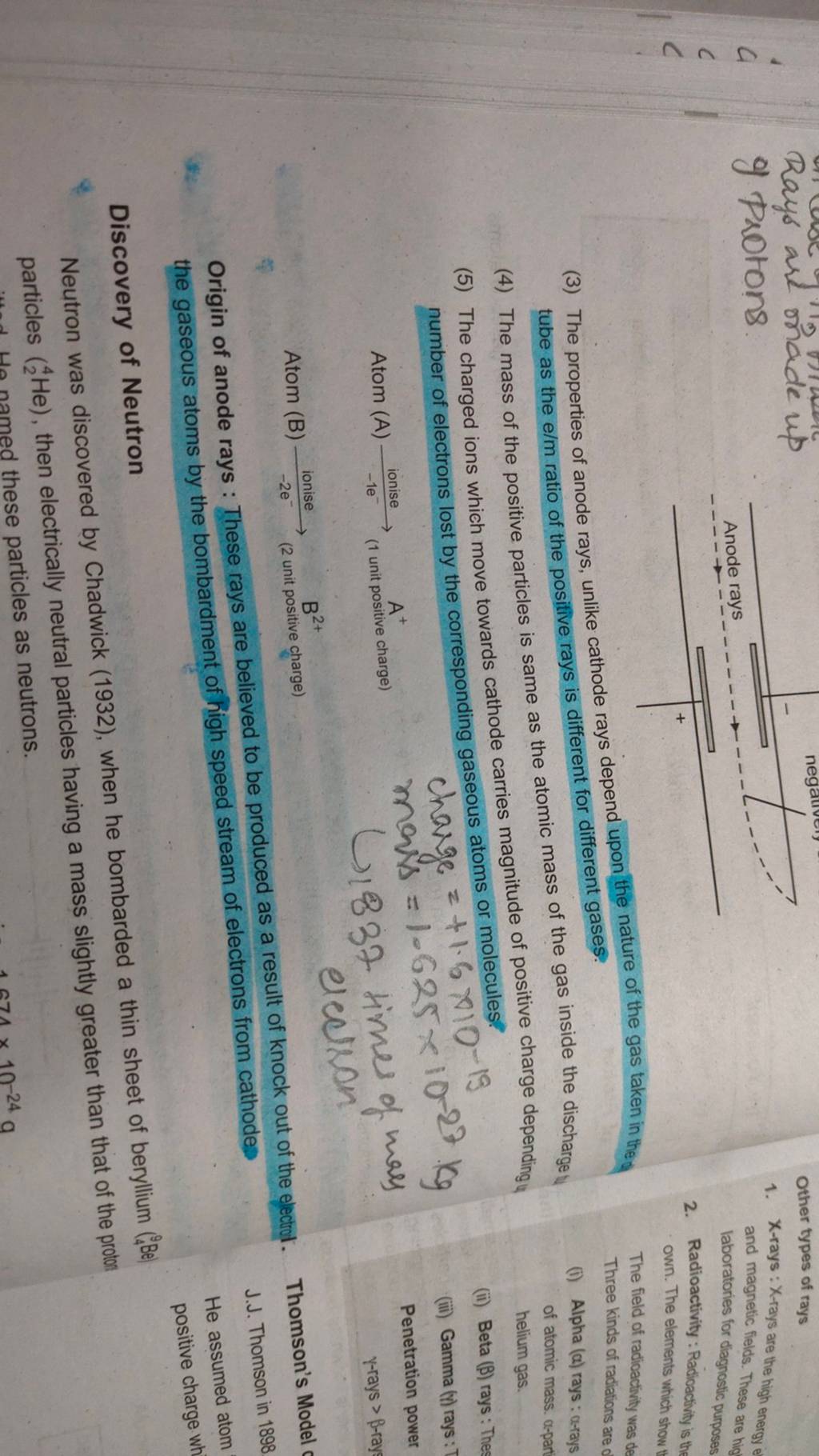 3-the-properties-of-anode-rays-unlike-cathode-rays-depend-upon-the-nat