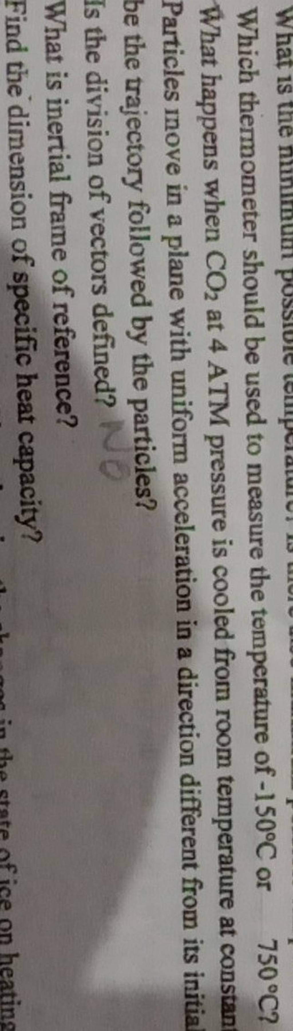 Which thermometer should be used to measure the temperature of −150∘C or