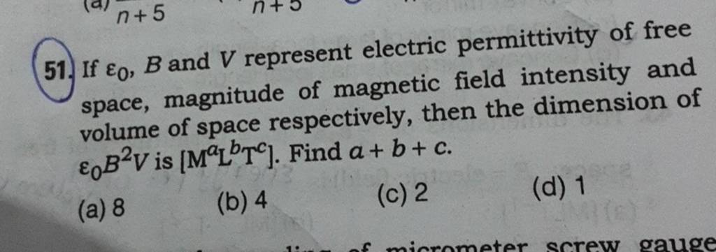 If ε0 B and V represent electric permittivity of free space magnitude o If ε0 B and V represent electric permittivity of free space magnitude o