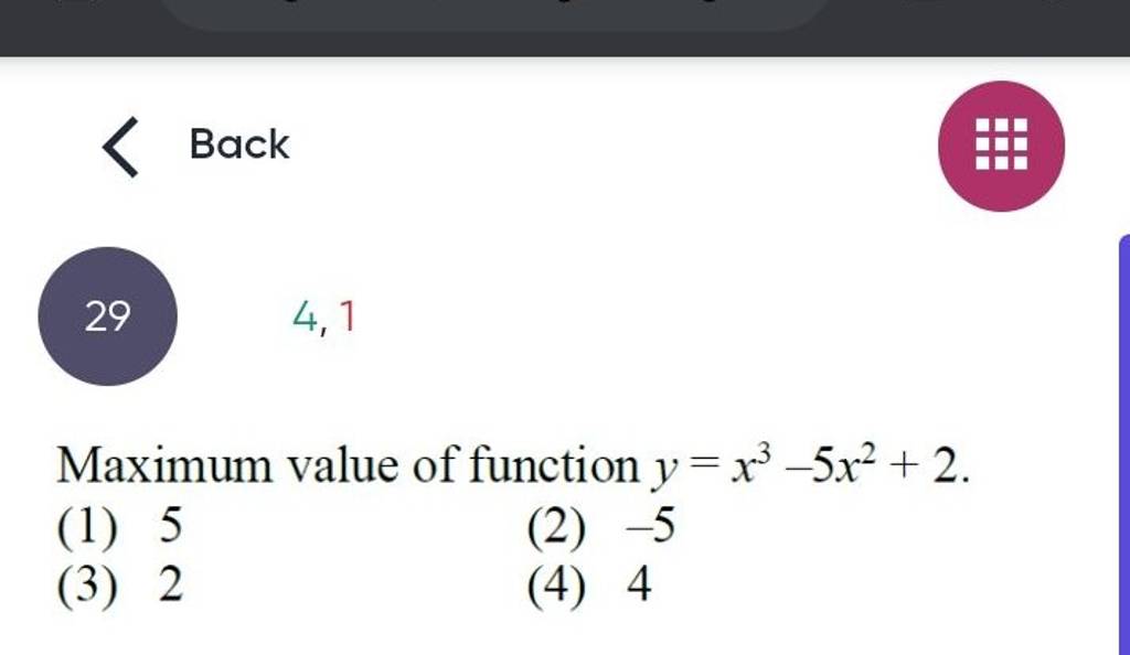 the maximum value of the function x3 x2 x−4 is