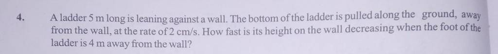 4-a-ladder-5-m-long-is-leaning-against-a-wall-the-bottom-of-the-ladder