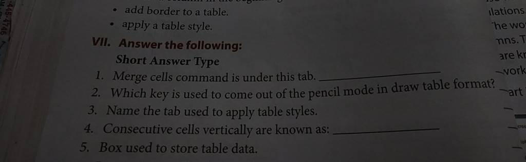 add-border-to-a-table-apply-a-table-style-vii-answer-the-following