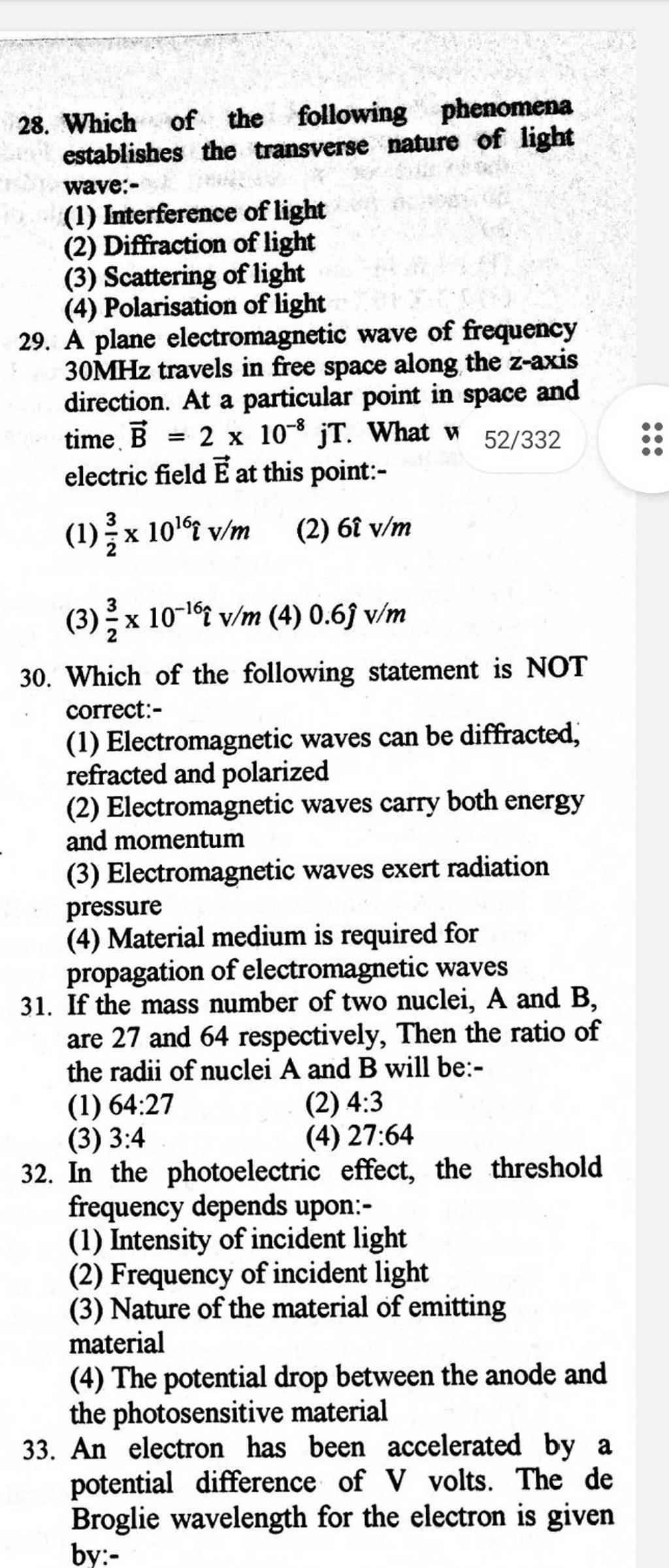 in-the-photoelectric-effect-the-threshold-frequency-depends-upon-filo