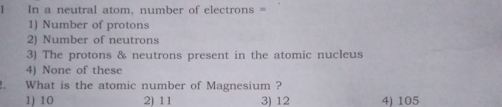 how to find the number of electrons in a non neutral atom