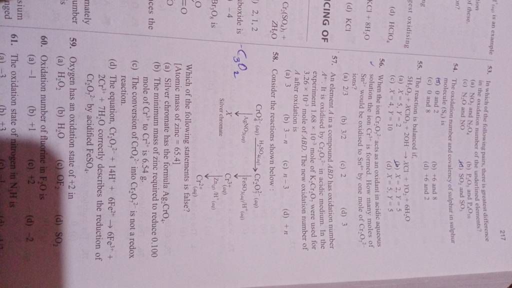 covalency and oxidation number of n2o5