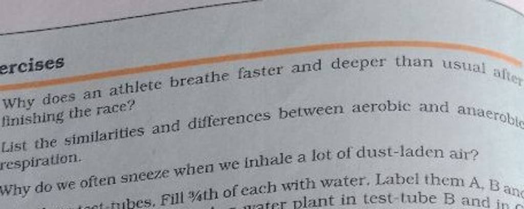 Why Does An Athlete Breathe Faster And Deeper Than Usual Afteo Finishing