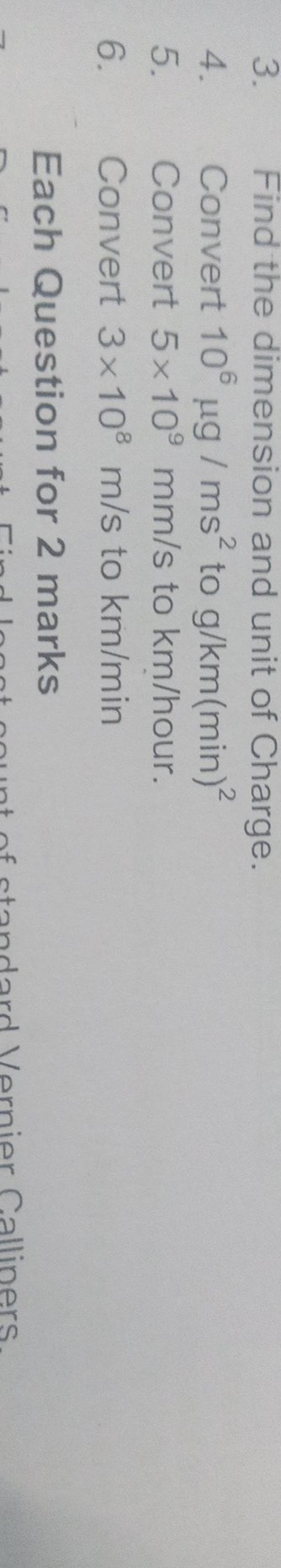 3 Find The Dimension And Unit Of Charge Filo
