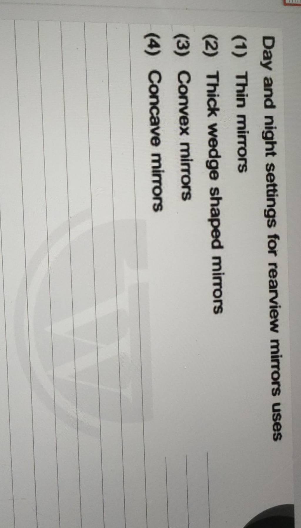 Day and night settings for rearview mirrors uses Filo