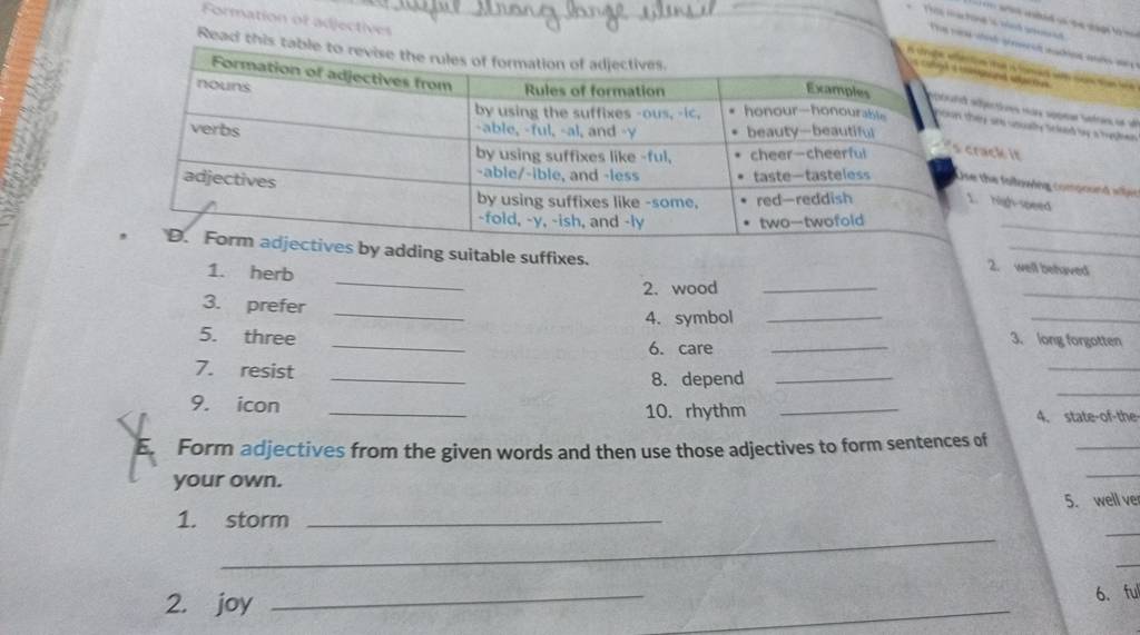 form-adjectives-by-adding-suitable-suffixes-filo