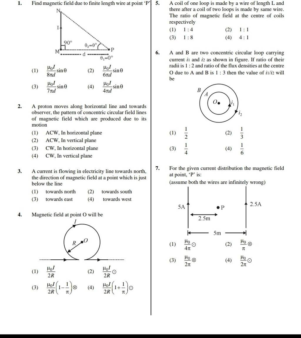 The Field Due To Finite Current Carrying Wir vrogue.co