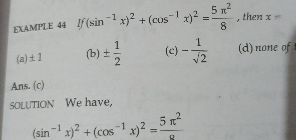 EXAMPLE 44 If sin 1x 2 cos 1x 2 85 2 Then X Filo example-44-if-sin-1x-2-cos-1x-2-85-2-then-x-filo