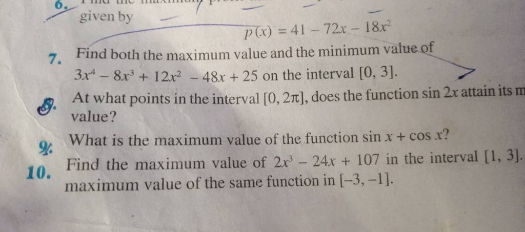 7-find-both-the-maximum-value-and-the-minimum-value-of-3x4-8x3-12x2-48x