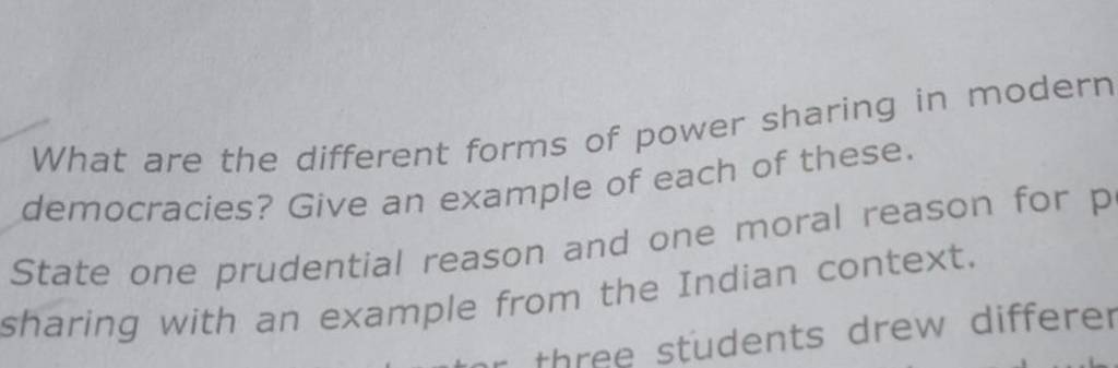 what-are-the-different-forms-of-power-sharing-in-modern-democracies-give