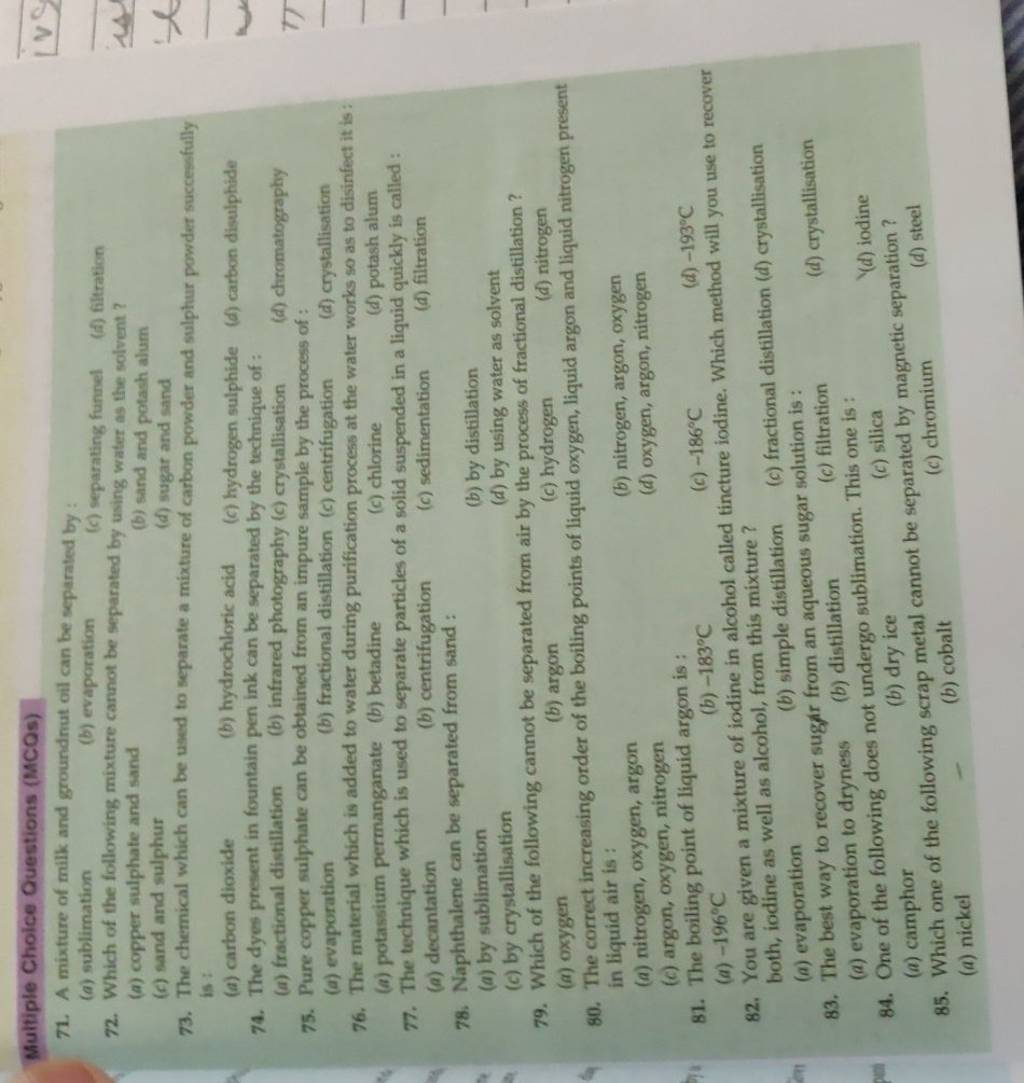 The correct increasing order of the boiling points of liquid oxygen, liqu..