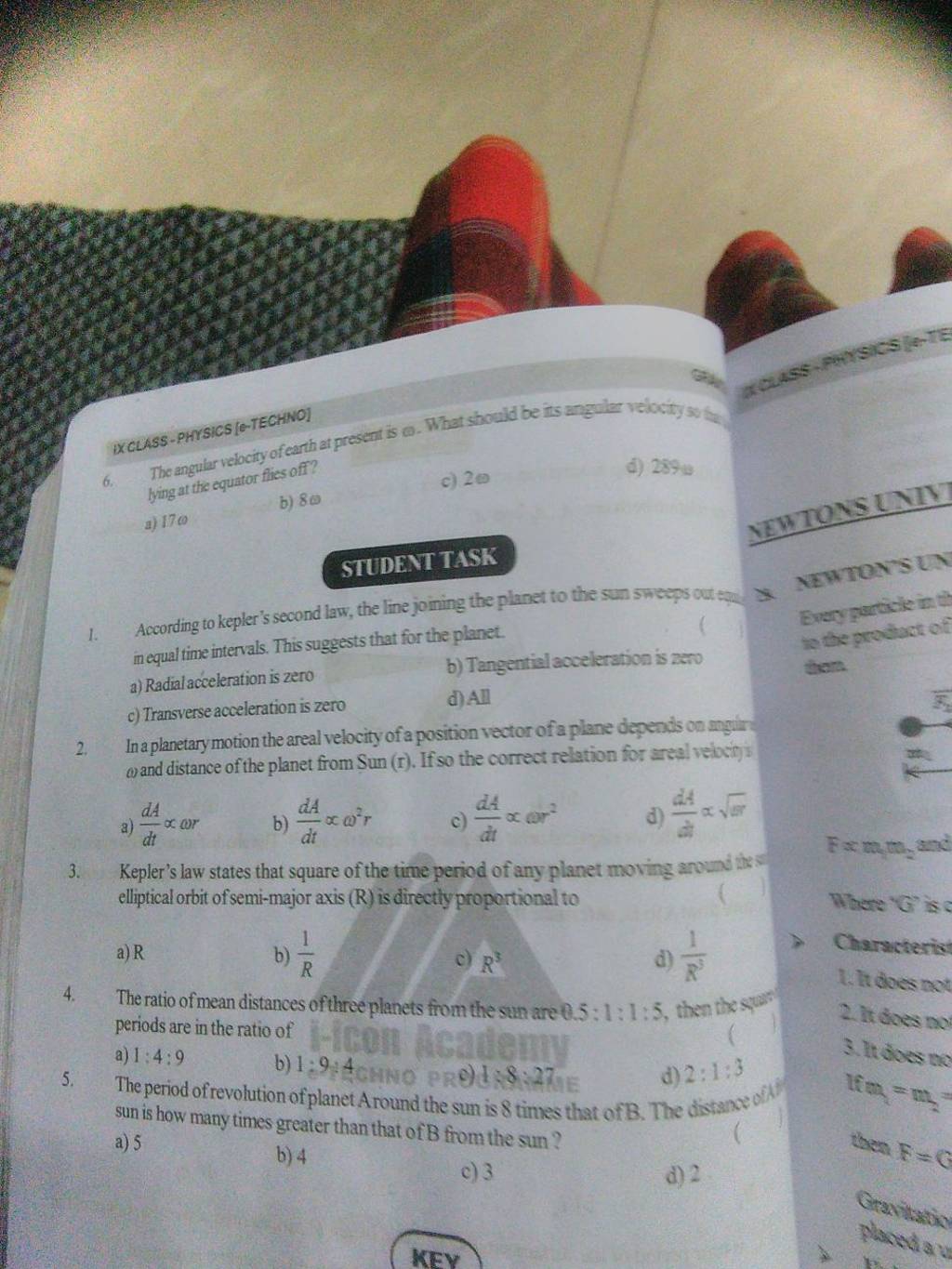 IXCLASS PHrSiCS o TECHNO 6 The Angular Velocity Of Earth At Present Is Ixclass phrsics o techno 6 the angular velocity of earth at present is