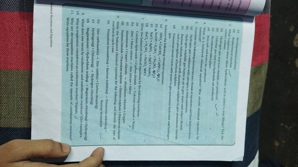 Barium chloride reacts with aluminium sulphate to gfve aluminimm chloric..