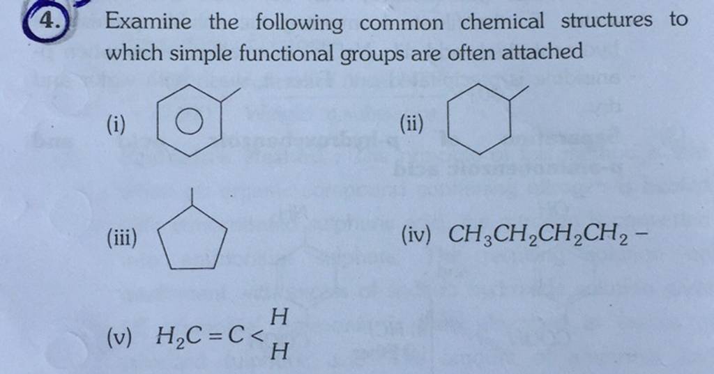 common chemical structures
