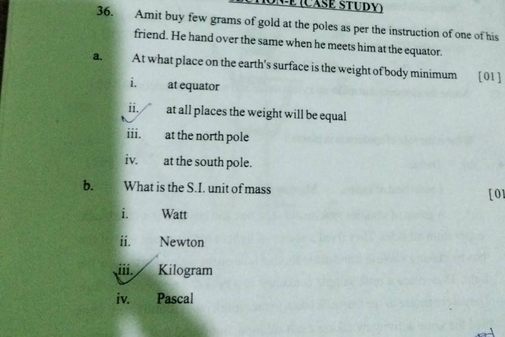 what-is-the-s-i-unit-of-mass-filo