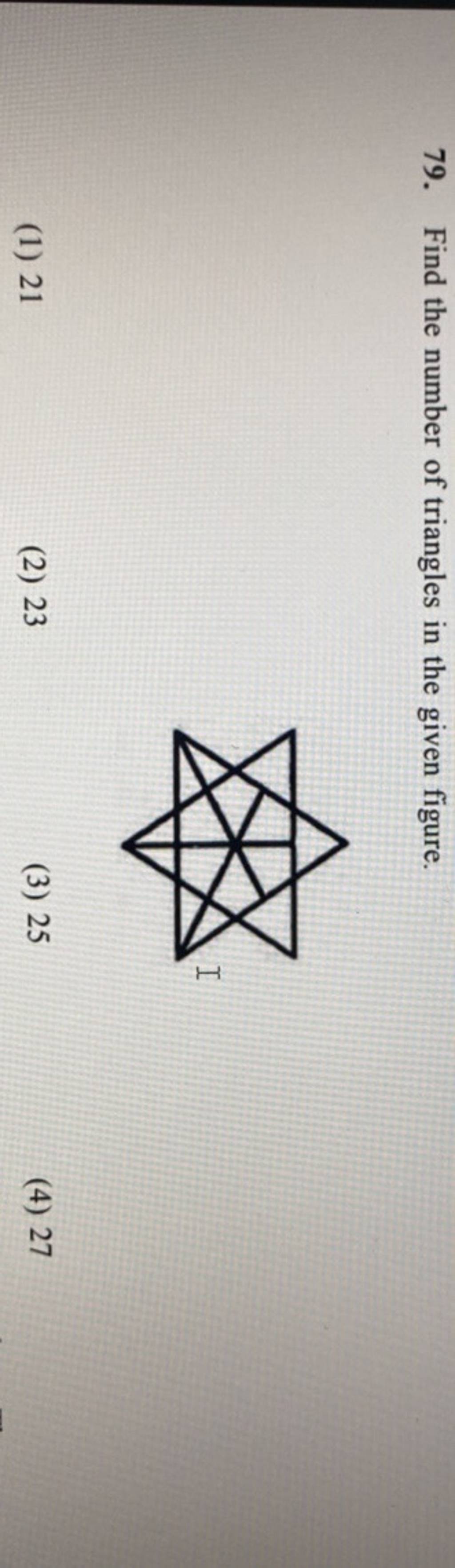 find-the-number-of-triangles-in-the-given-figure-filo